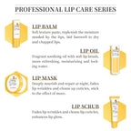 4 Piece Honey Milk Lip Mask Lip Balm Lip Scrub Lip Oil Lip Care Kit, - Image 4