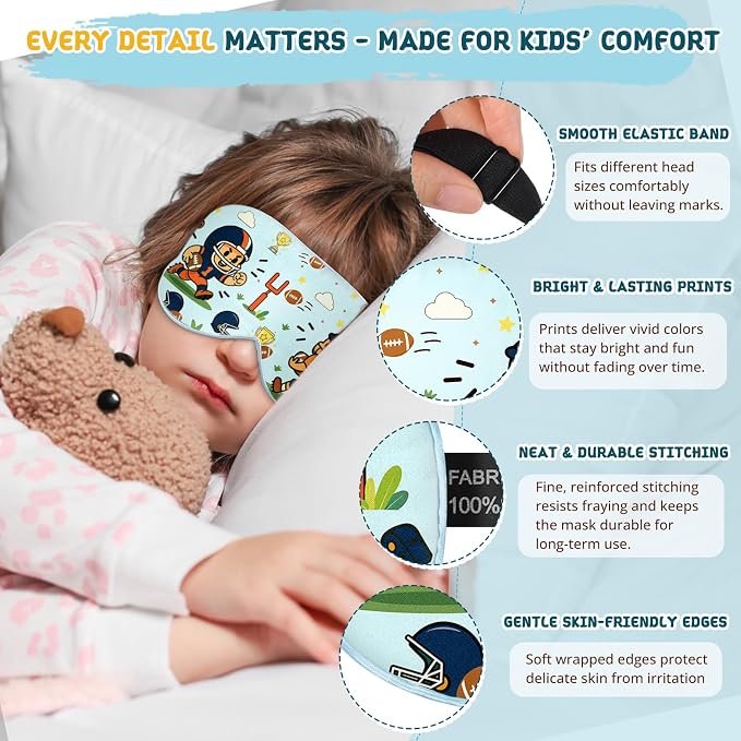 Kids Sleep Mask – 100% Mulberry Silk Eye Mask - Image 3