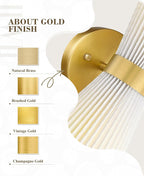 Gold Sconce Wall Lighting, HWH Single Wall Vanity Light Fixture - Image 6