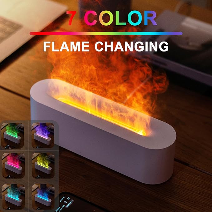 Flame Air Aroma Diffuser Humidifier, Upgraded 7 Flame Colors Aromatherapy Aroma - Image 3