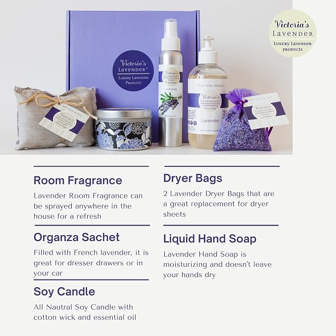 Victoria's Lavender Home Essential Products Set - Image 3