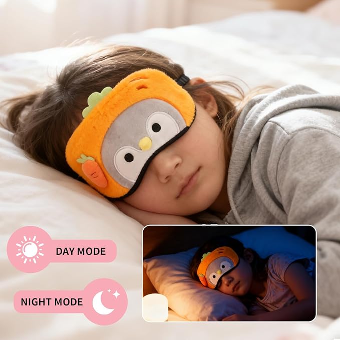 PERFECTSIGHT Sleep Eye Masks, Cute Sleep Eye Cover Lightweight Adjustable - Image 3