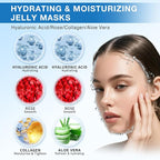 Jelly Mask for Facials Professional, Hydrating & Moisturizing Peel-Off Natural - Image 3