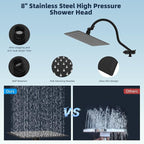 Hibbent All Metal CUPC Certified Shower Head, Handheld Showerhead Combo - Image 4