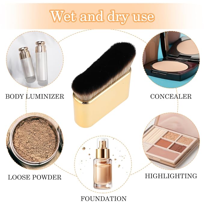 DIVINA VITAE Self Tan Brush Soft Body Makeup Brush Portable Self Tanning Brush - Image 4