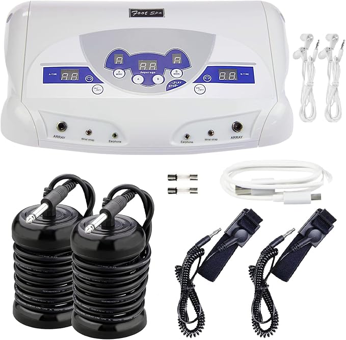 veicomtech Dual Ionic Foot Bath Detox Machine, ion Detox Foot Bath Spa Cleanse by Veicomtech
