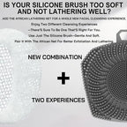 RamPula Face Scrubber & African Net, Silicone Exfoliating Brush - Image 2
