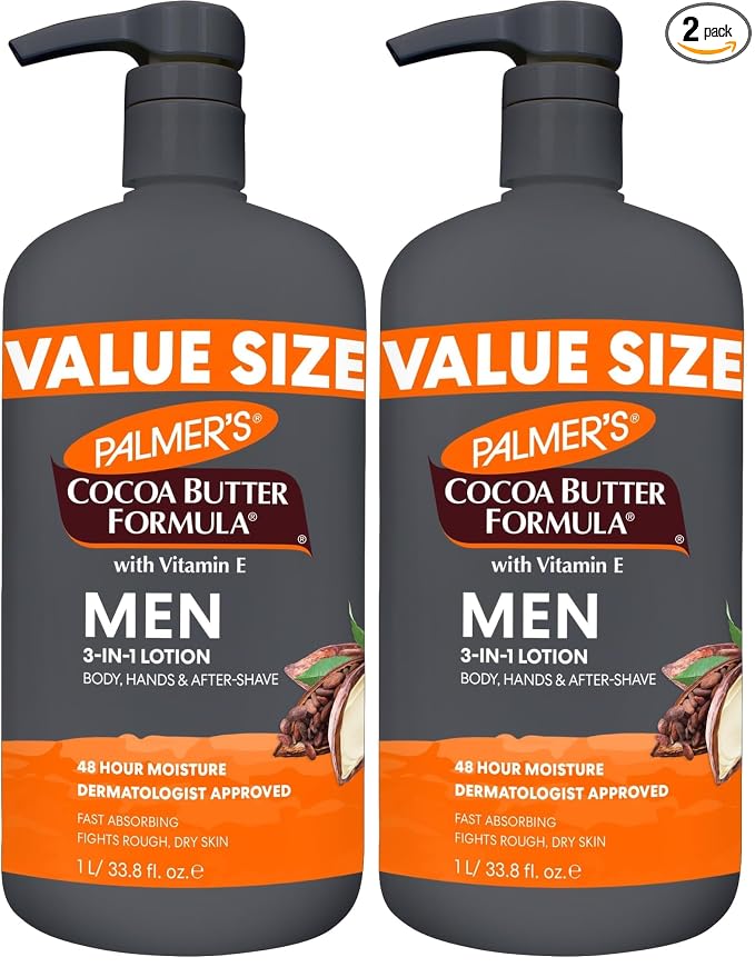Palmer's Cocoa Butter Formula Men's 3-in-1 Fast Absorbing Face & Body Lotion by Palmers