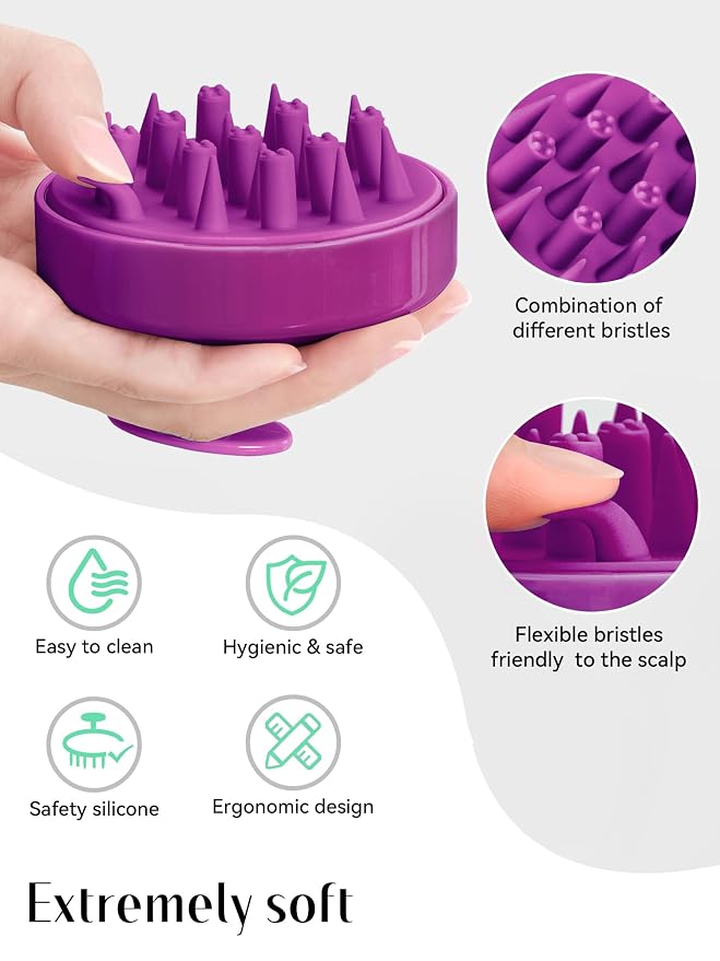 HEETA Hair Scalp Massager for Hair Growth, Shampoo Brush, Scalp Scrubber - Image 2