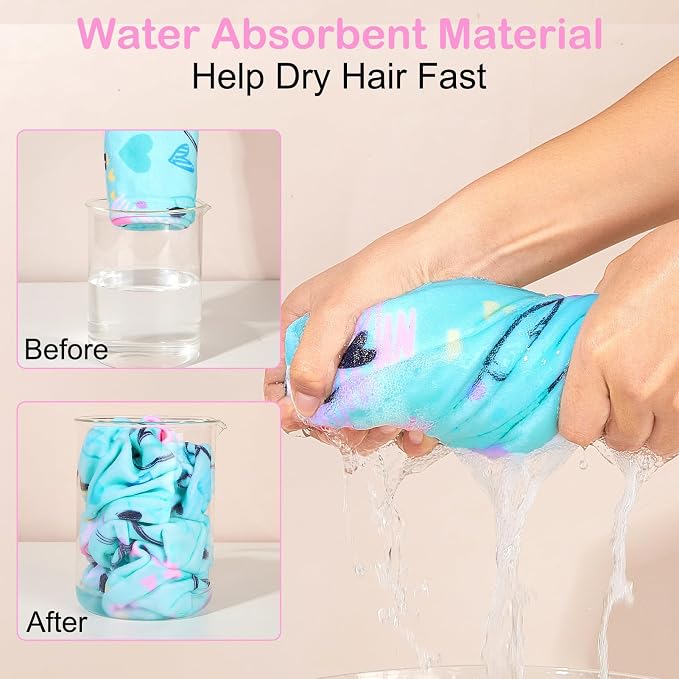 Basumee Microfiber Hair Towel Wrap - Image 2