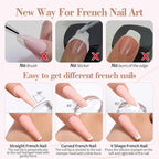 Born Pretty French Manicure Kit, Nail Stamper and 2Pcs Gel Nail Polish - Image 5