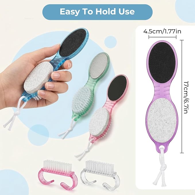 4PCS Foot Scrub Brush, 4 in 1 Foot Scrubber Brush - Image 6