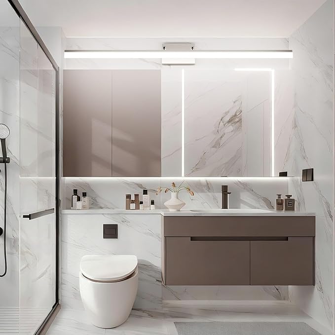 Aipsun 48inch Brushed Nickel Bathroom Llight Fixtures LED Vanity Light - Image 6