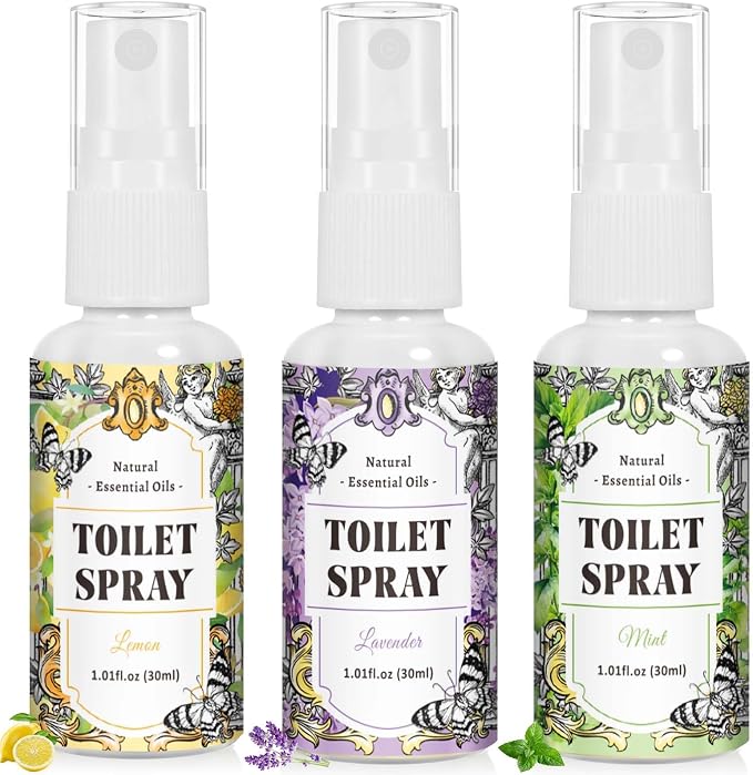 STRN Toilet Spray, Mint & Lavender Natural Scent, Portable Instant Odor by STRN-Delicate%C2%B7Cozy%C2%B7Stylish