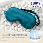 Silk Sleep Mask, Eye Mask for Sleep Women Men, Mulberry Sleeping Mask - Image 3