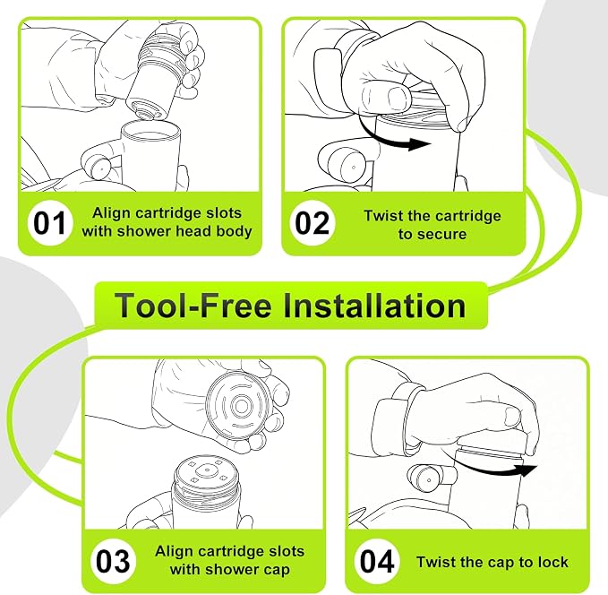 Shower Filter - Replacement Cartridges Compatible - Image 6