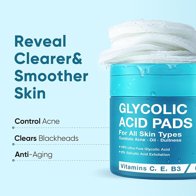 Elvira Glycolic Acid Exfoliating Facial Pads - Image 2