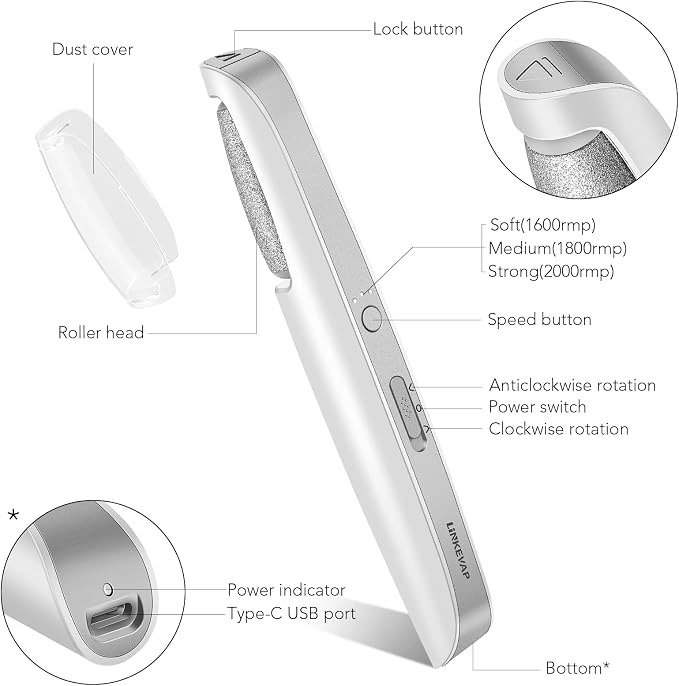 LINKEVAP Electric Callus Remover - Image 5