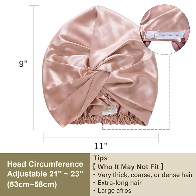 ZIMASILK 22Momme 100% Mulberry Silk Sleep Cap - Image 5