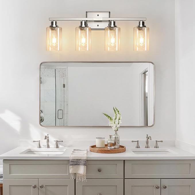 Ascher Bathroom Light Fixtures, 4-Light Vanity Lights - Image 8