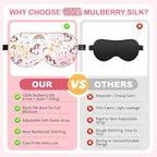 Kids Silk Sleep Mask: 100% Mulberry Silk Eye Mask - Image 5