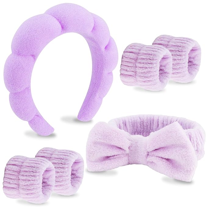 VELSCRUN 6 Pack Spa Headband, Makeup Headband, Face Wash Headbands, Skincare by VELSCRUN