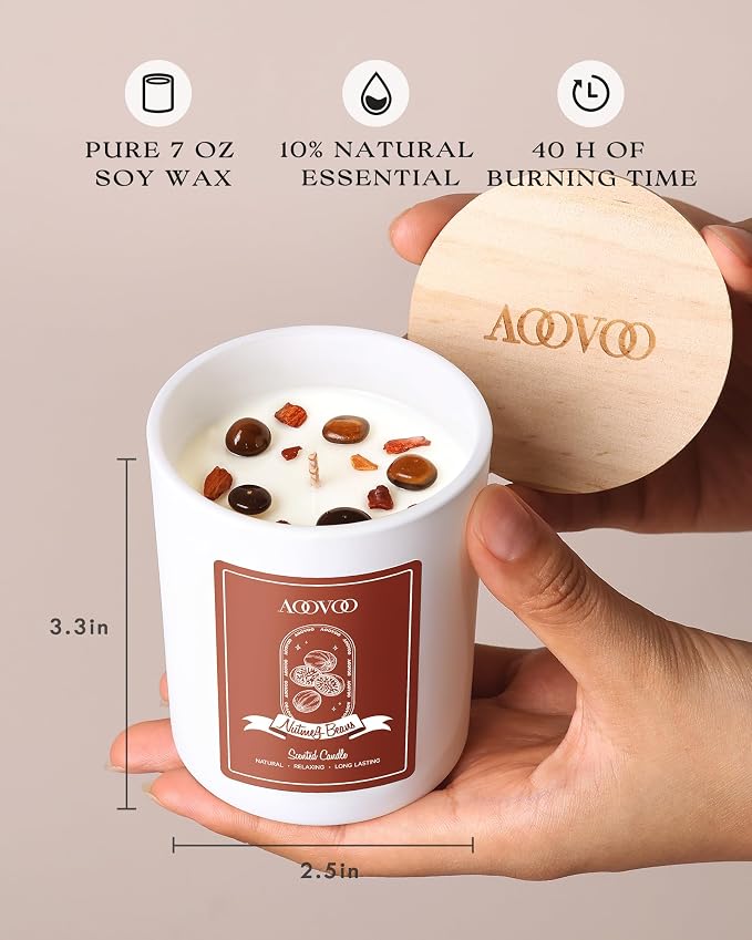 AOOVOO Nutmeg Beans Scented Candles - Image 6