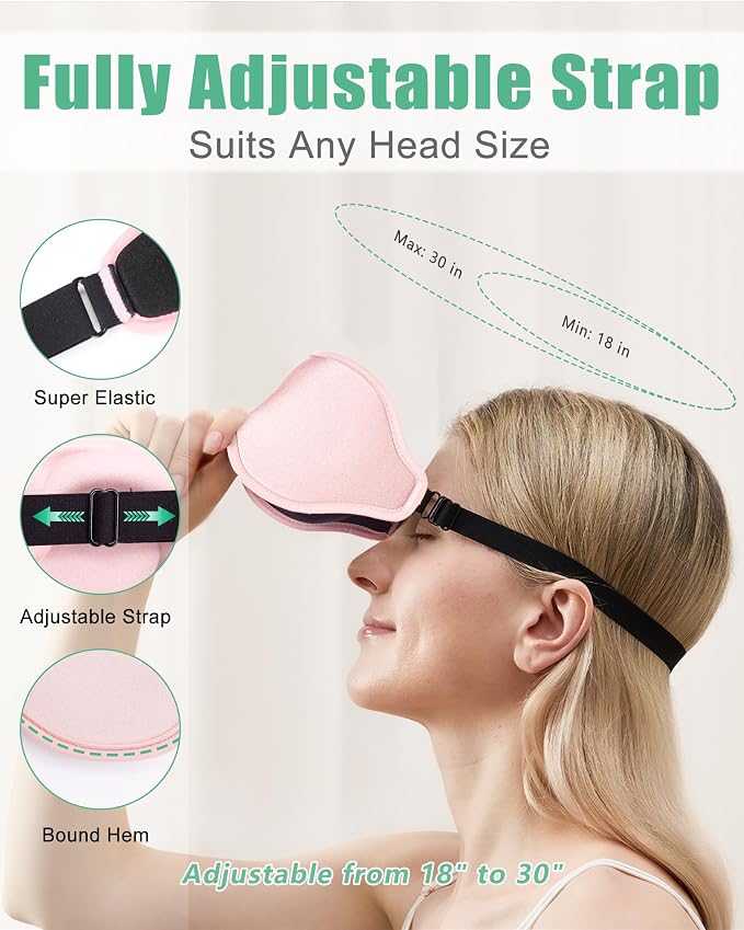 BeeVines 2 Pack 3D Contoured Sleep Mask Sleeping Eye Masks - Image 4