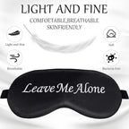 Geyoga 4 Pieces Funny Eye Mask for Sleep Soft Satin Eye Mask Blackout Blindfold - Image 2