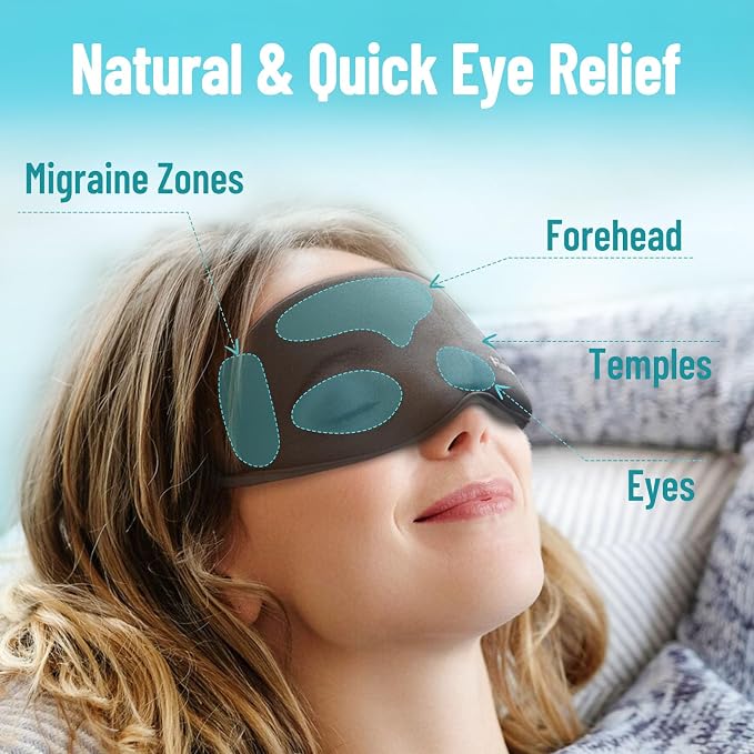 3D Gel Cooling Eye Mask, Weighted Eye mask - Image 4