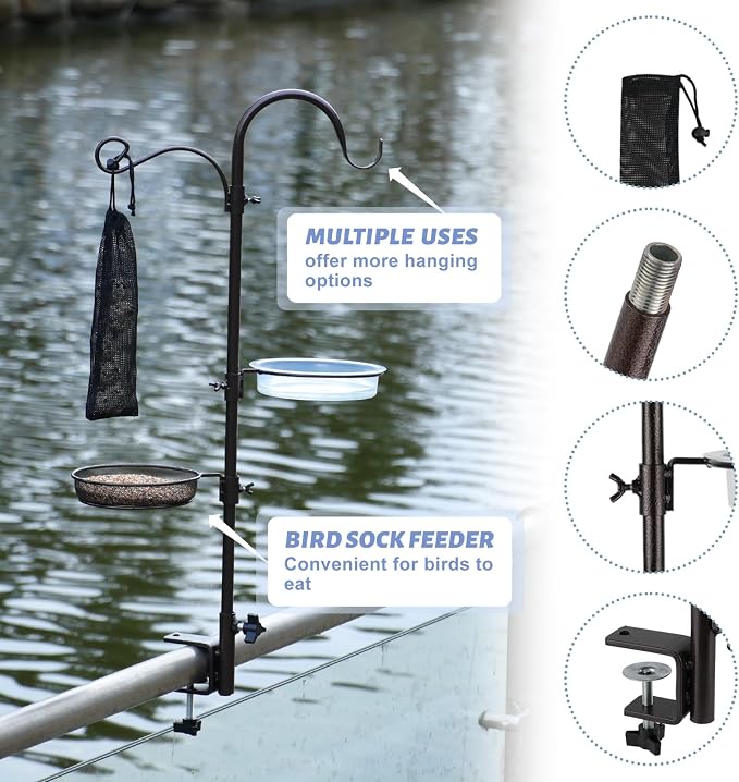 Deck Bird Feeding Station | Premium Multi Feeder Hanging Kit - Image 5