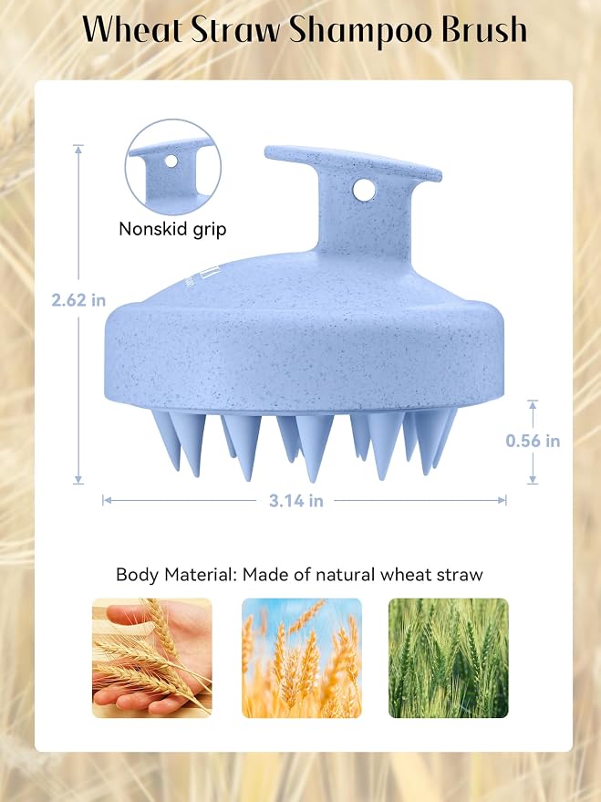 HEETA Scalp Massager Hair Growth, Soft Silicone Scalp Scrubber Shampoo Brush - Image 2