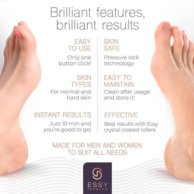 Essy Electric Foot File Hard Skin Remover - Image 3