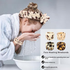 CIEHER 12 PCS Makeup Headband for Women Wrist Washband Scrunchies Cuffs for - Image 5