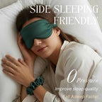 Silk Satin Sleeping Eye Mask, Soft Breathable Blackout Eyeshade Eye Cover - Image 2
