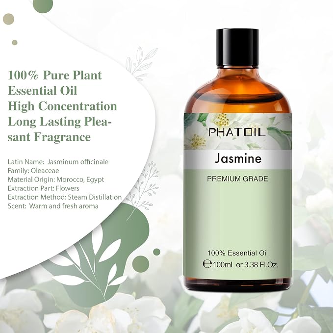 PHATOIL 3.38FL.OZ Jasmine Essential Oil - Image 2