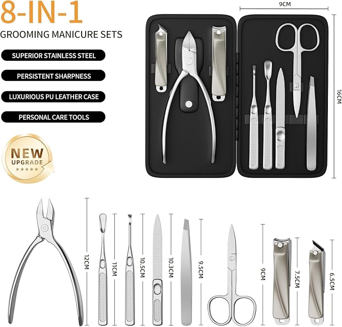 Precision Nail Grooming Manicure Sets Pedicure Kits Stainless Steel Nail - Image 2