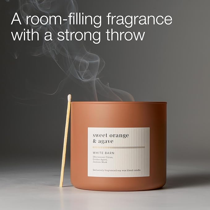Bath & Body Works 3-Wick Candle, Sweet Orange & Agave Citrus Candle, Strong - Image 5