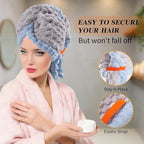 Hair Towel Wrap for Women, High Absorbency Hair Drying Towel Wrap, Lightweight - Image 6