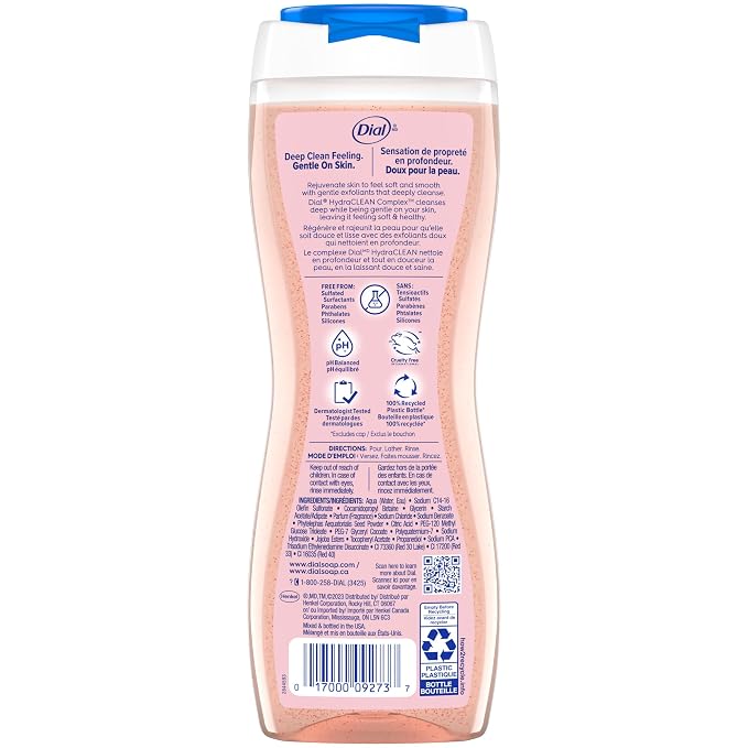 Dial Body Wash, Exfoliate & Restore Himalayan Salt, 16 Fl Oz, Hydraclean - Image 6
