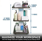 Salon Cart with Wheels, Esthetician Wax Cart Organizer, Rolling Trolley Cart - Image 4