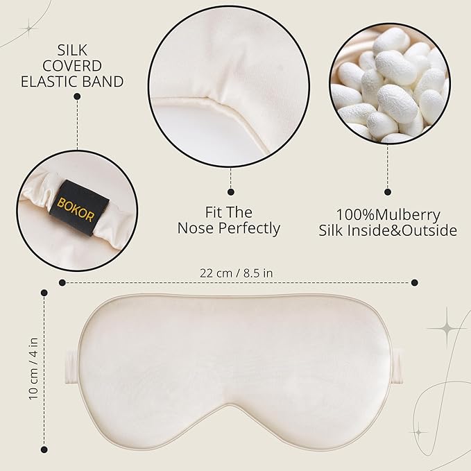 BOKOR Adjustable Silk Sleep Eye Mask - Image 3