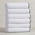 Great Bay Home Black/White Hand Towel Set by GreatBayHome