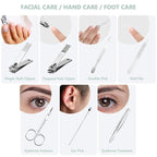 12 Set Manicure Set Bulk Mini Manicure Nail Clipper Kit 7 in 1 Stainless Steel - Image 6