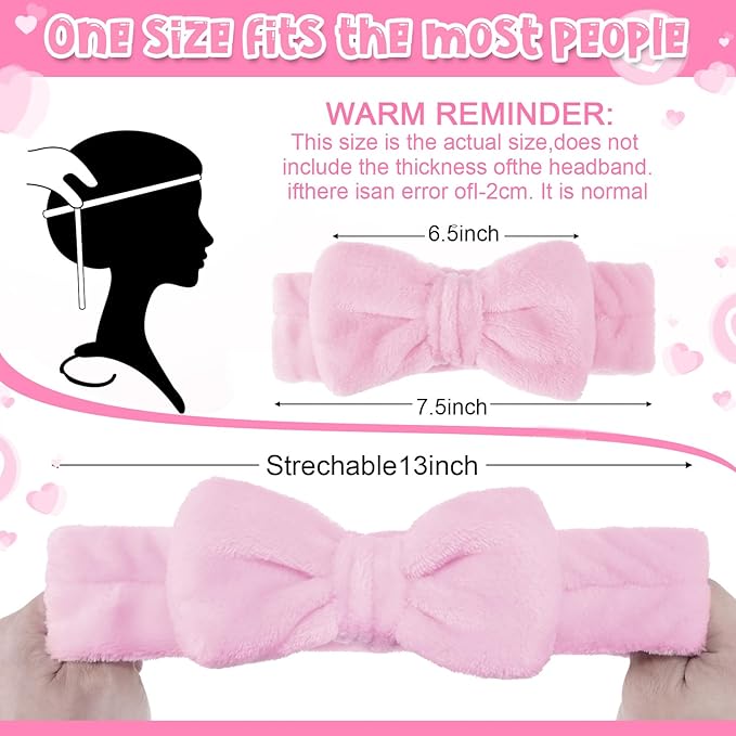 WILLBOND 24 Pieces Spa Headband Bulk Skincare Headbands Face Wash Makeup - Image 2