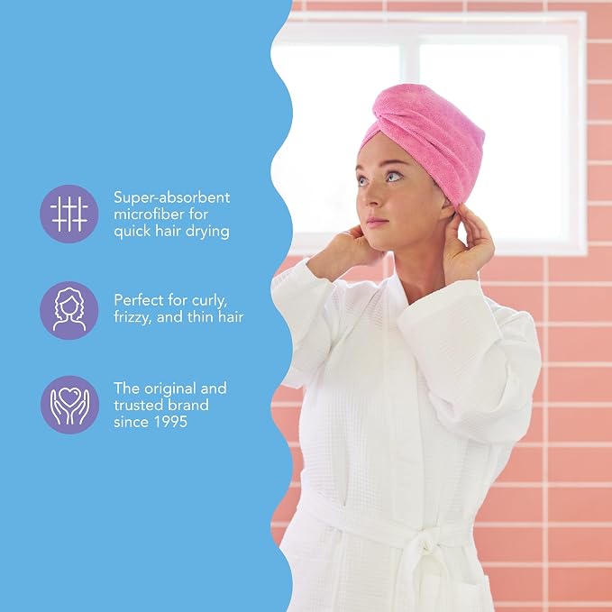 Turbie Twist 2-Pack Microfiber Hair Towel - Image 6