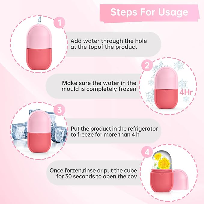 Ice Roller for Face and Eye, Ice Face Roller, Aesthetic Skin Care Tools Gifts - Image 6