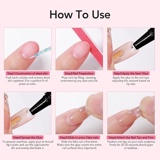 Curvlife Newly Upgraded Quick Drying 10g Semi Solid Nail Glue - Image 5
