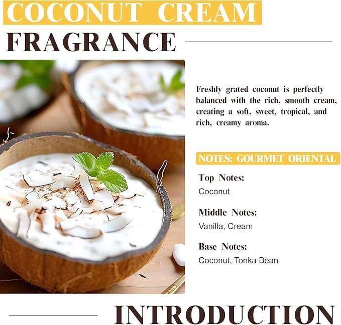 EUQEE 2.02 Fl OZ Coconut Cream Fragrance Oils, Premium Fragrance Essential Oils - Image 4