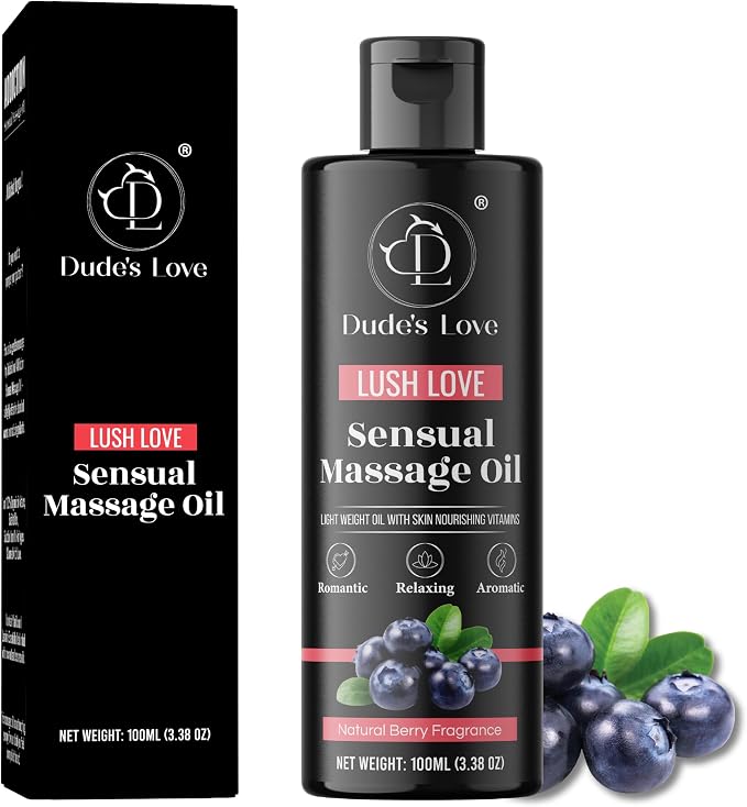 Dude's Love Organic Berry Sensual Massage Oil by DudesLove